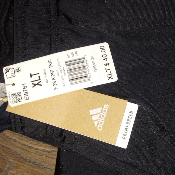 Mens Adidas Black Sweatpants XLT NWT - Picture 2 of 6